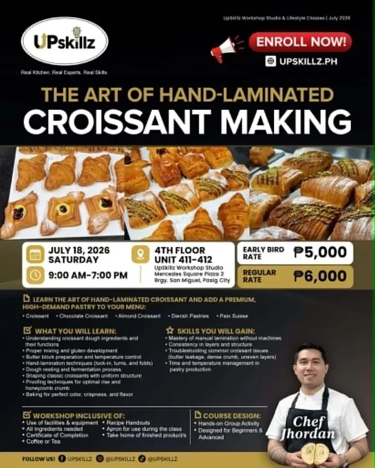 Hand Laminated Croissant Making for Beginners