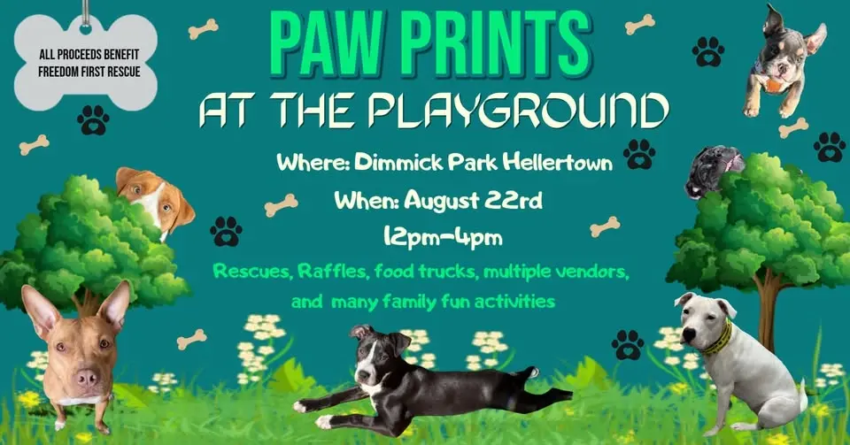 Freedom First Rescue's 3rd Annual Paw Prints in the Playground