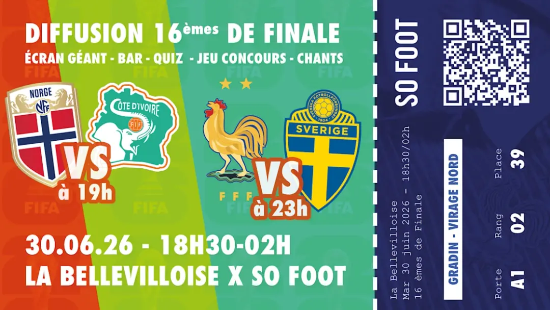 Diffusion 16èmes De Finale | 30.06.26