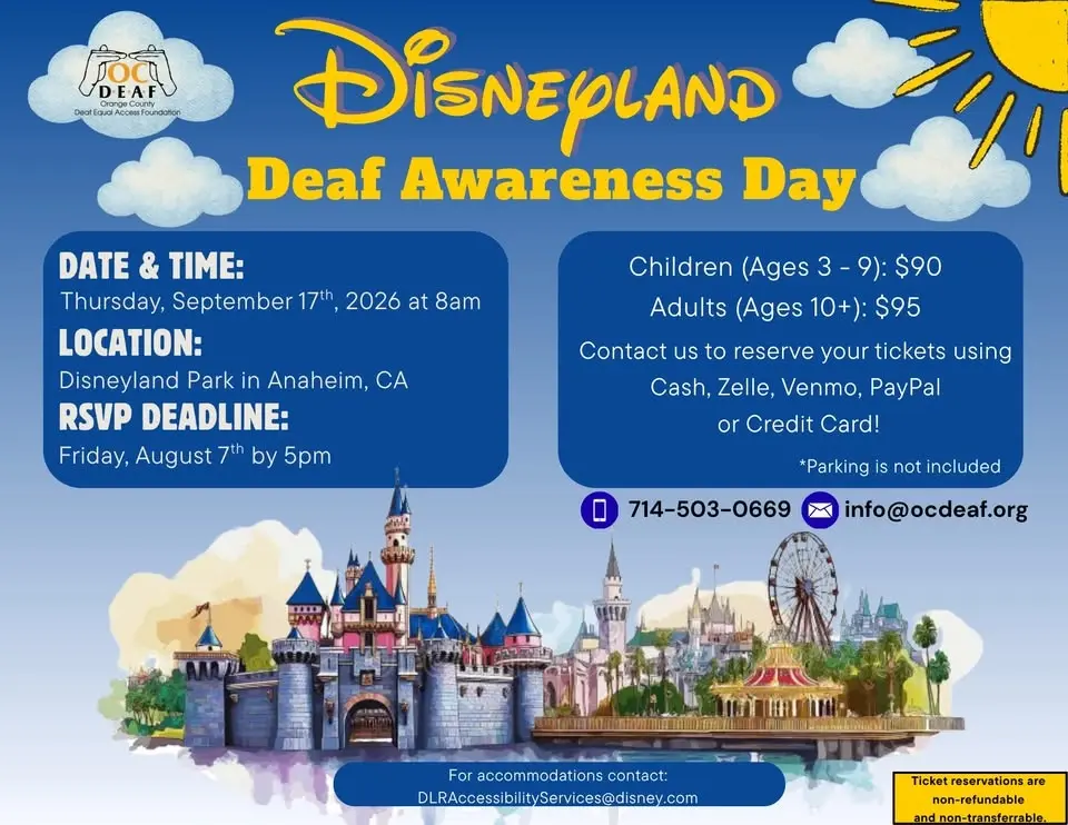 Deaf Awareness Day at Disneyland 2026