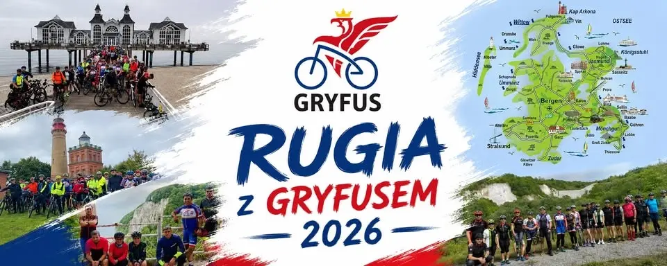 Rugia na rowerze z Gryfusem 2026
