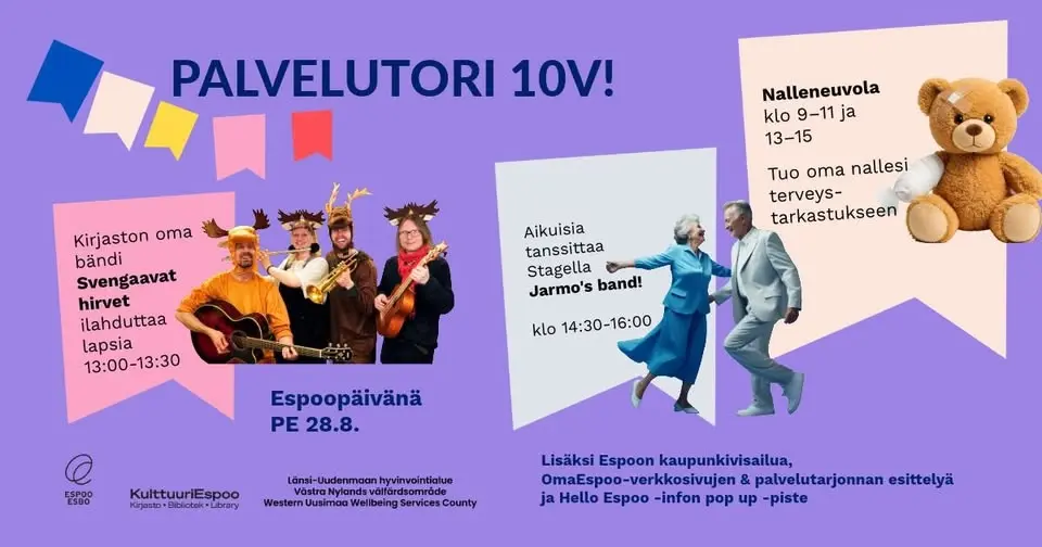 Palvelutori 10v! Service square 10th birthday!