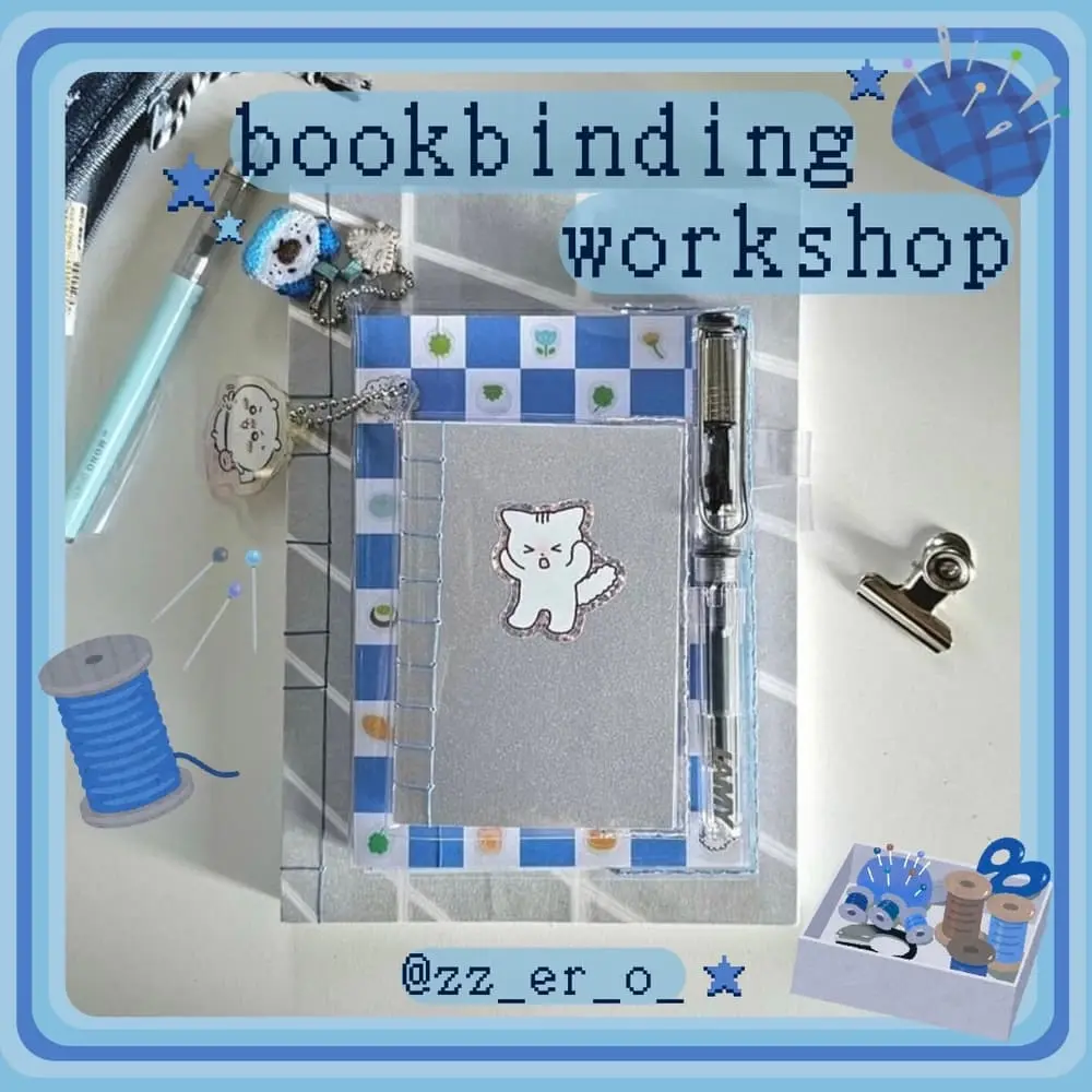 Bookbinding Workshop, make your own journals ˚ʚ♡ɞ˚(drop-in)
