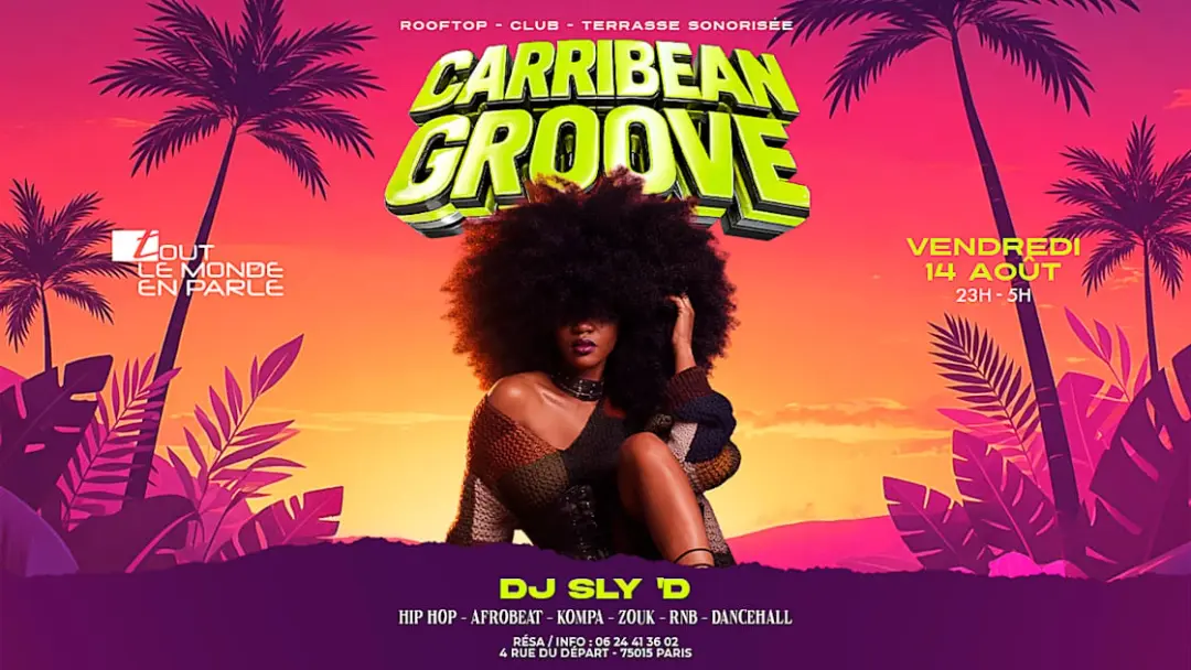 Soiree Caribbean Groove ,Club Terrasse Hiphop Afrobeat