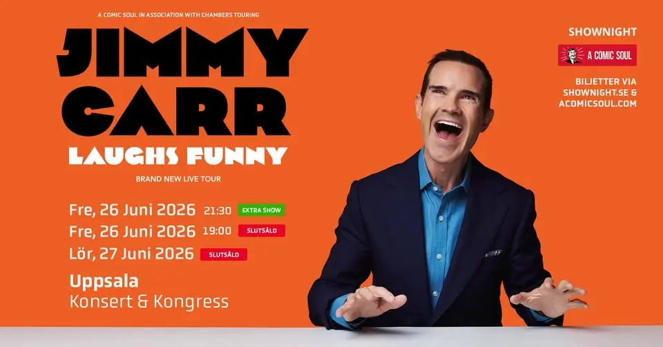 Jimmy Carr – Laughs Funny | Uppsala