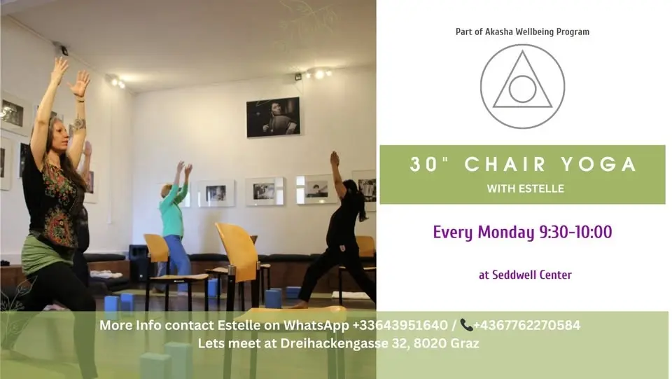 30" Chair Yoga Fusion with Estelle