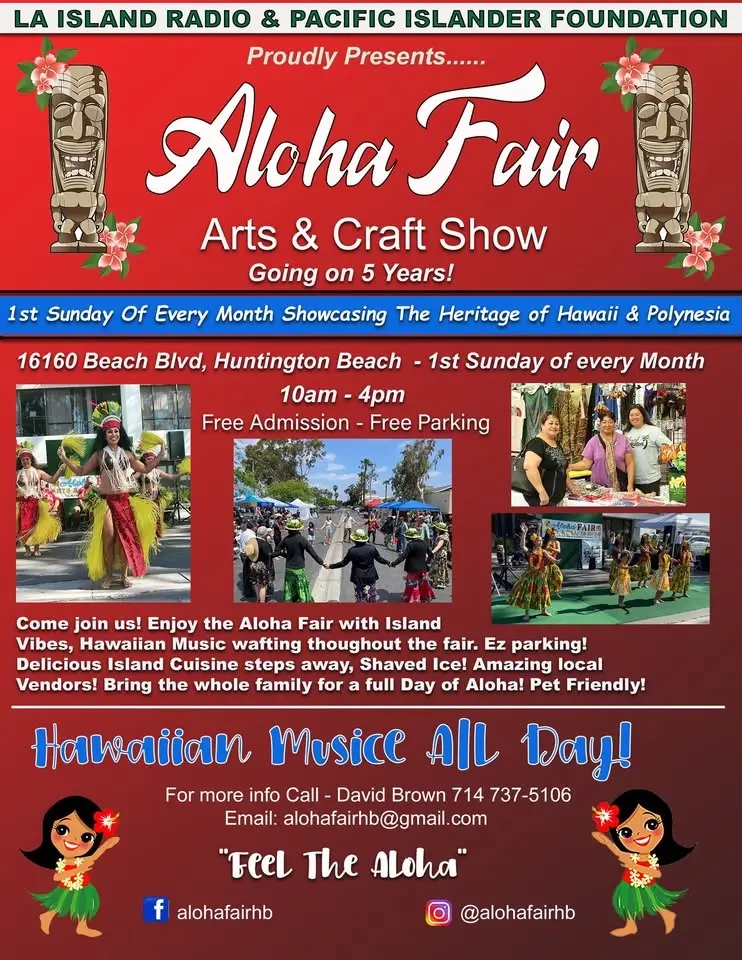 Aloha Fair HB | Hawaiian Music | Arts & Crafts | Shopping | Food | Please Share!