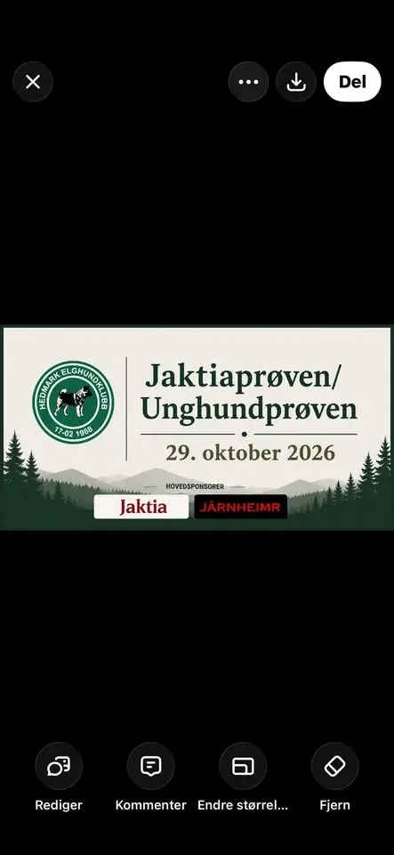 Jaktiaprøven/unghundprøven 2026