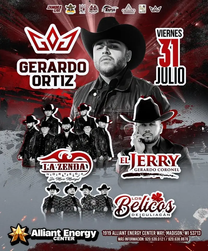 Gerardo Ortiz en Madison Wisconsin 