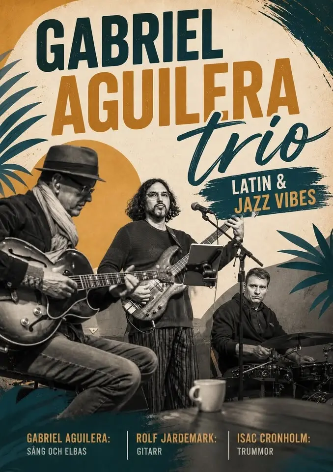 Gabriel Aguilera trio live at Sokrates taverna