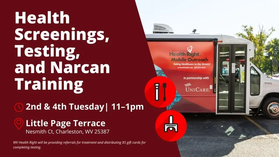 Health Screenings, Testing, and Narcan Training at Little Page Terrace