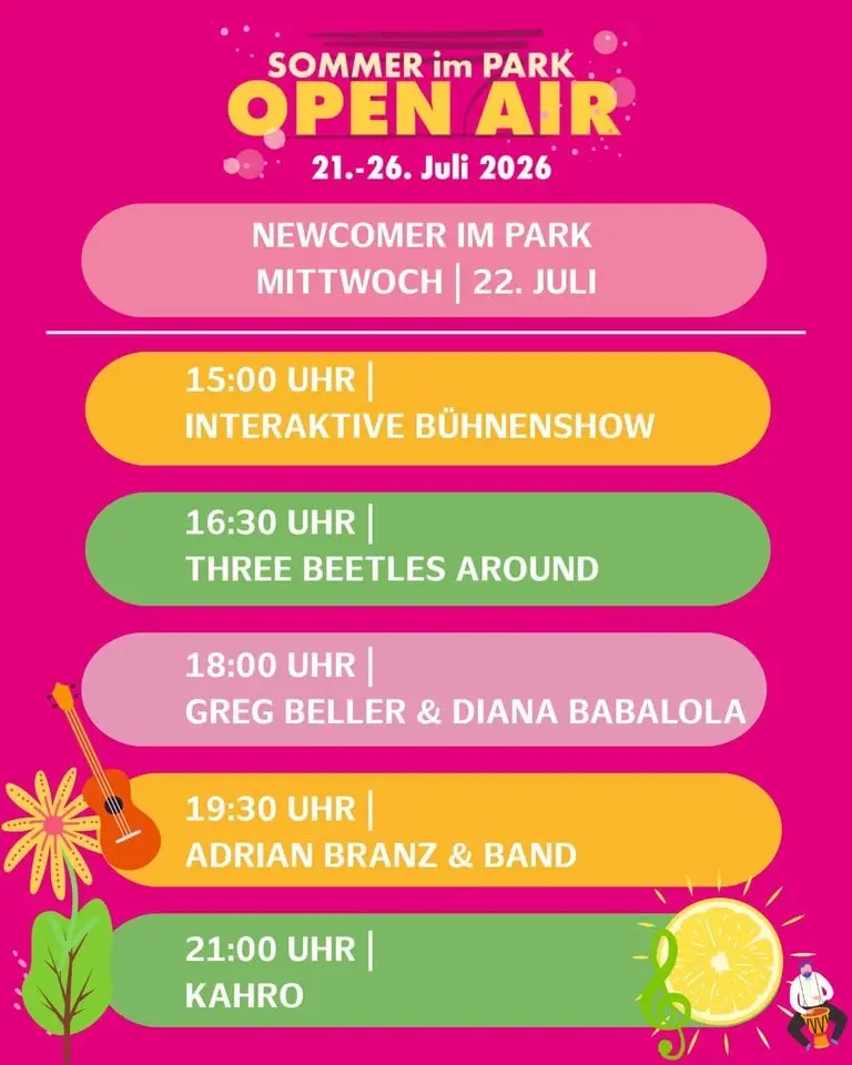 Sommer im Park | Newcomer im Park