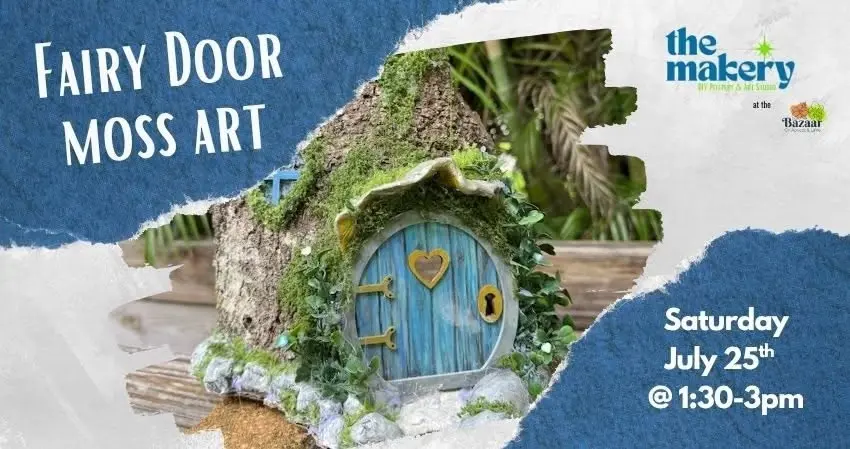 Fairy Door Moss Art