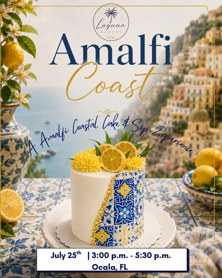 Amalfi Coast Themed Cake and Sip 
