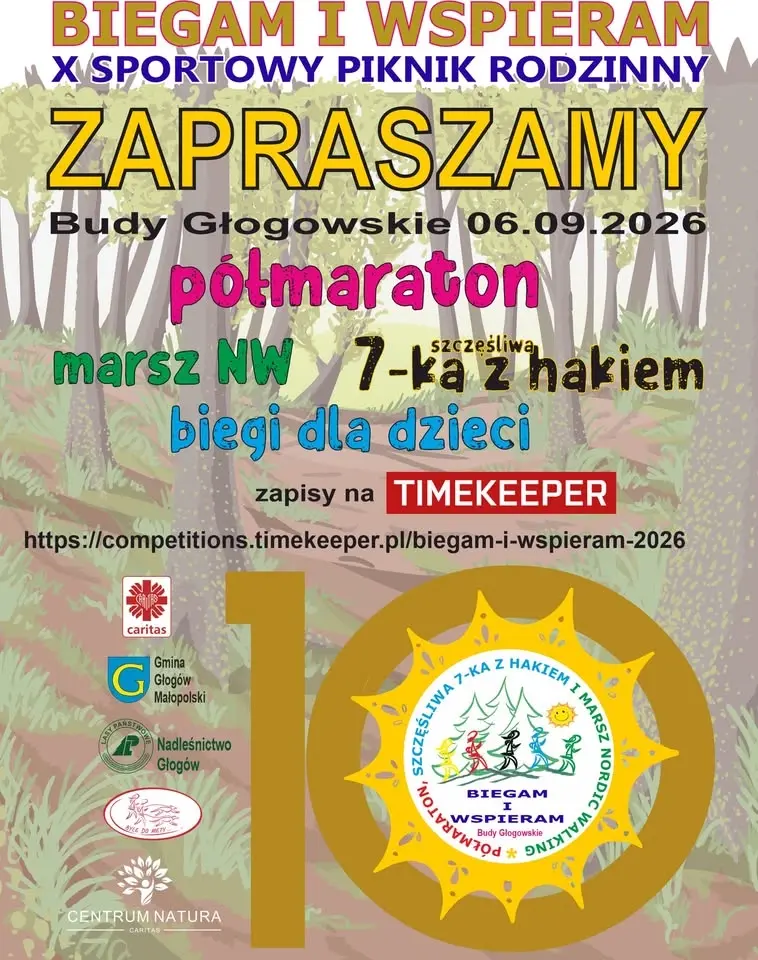 X PIKNIK RODZINNY - JUBILEUSZOWY PÓŁMARATON BIEGAM I WSPIERAM 