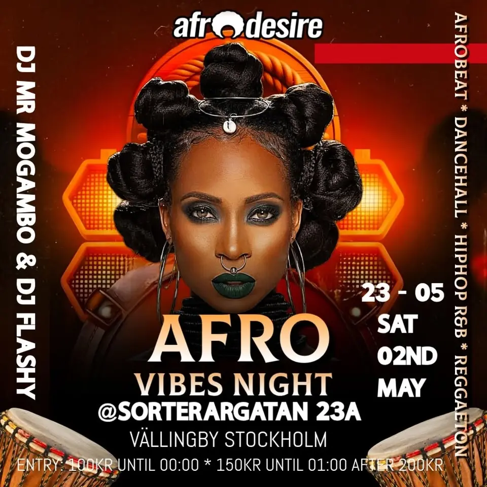 Afrobeat Party Every Saturday @Sorterargatan 23A Vällingby