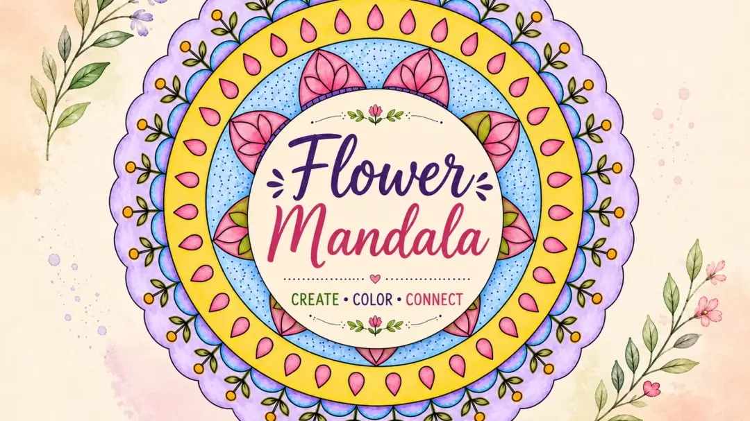 Mandala - create, color, connect