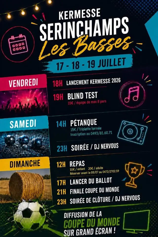 Kermesse Serinchamps - Les Basses 2026