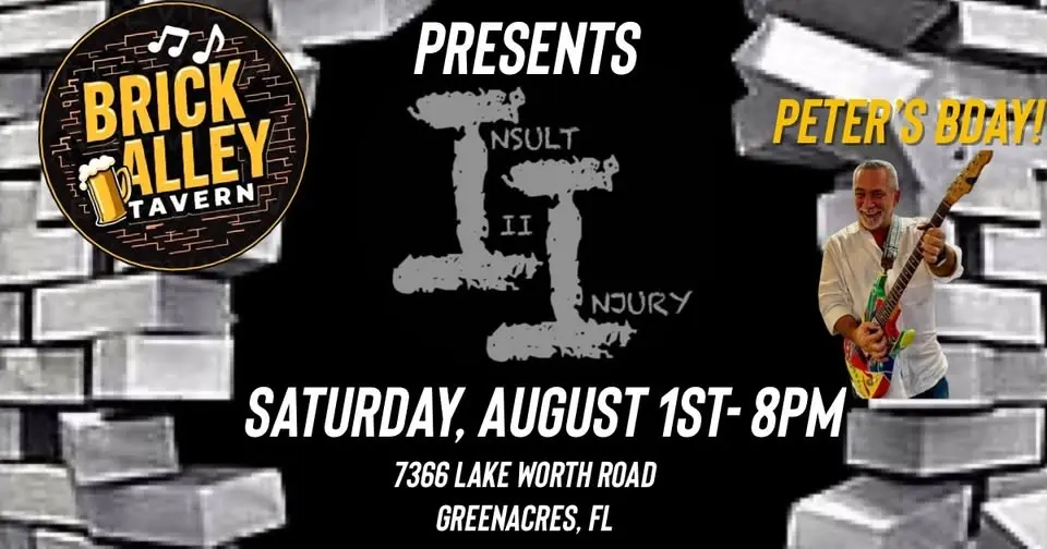 Insult II Injury celebrates Peter’s Bday at The Brick!