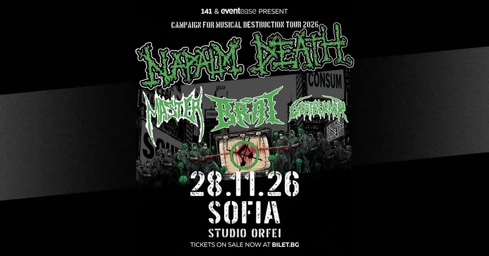 Napalm Death live in Sofia