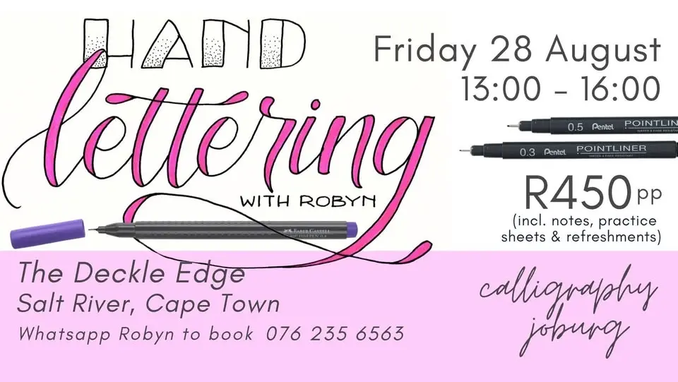 Hand Lettering - The Deckle Edge, Salt River, Cape Town