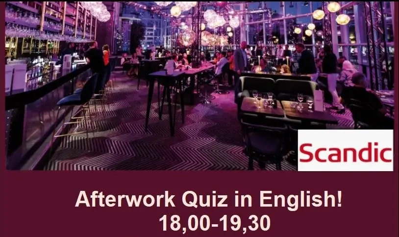 Thurs, May 28, Afterwork Quiz in English @ Scandic Triangeln!
