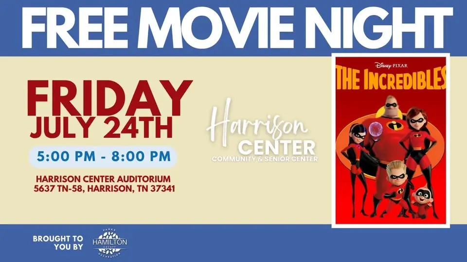 Free Movie Night at Harrison Center: The Incredibles