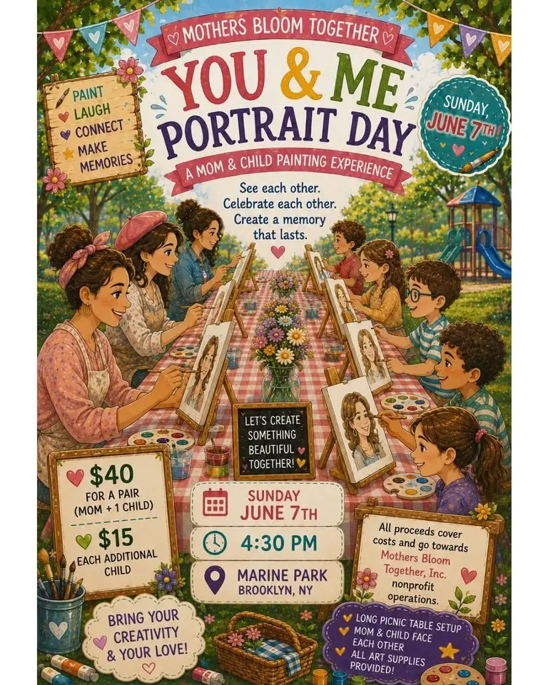 ✨YOU & ME Portrait Day✨ A Beautiful Mom & Child Painting Experience 🎨💕