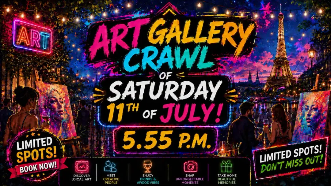 đ§”Last art GALLERY Crawl of season đđŒđ„đ„ 5.55pmđ„With funđ!