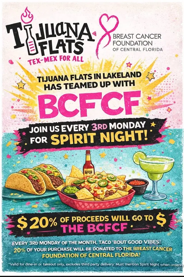BCFCF Tijuana Flats Spirit Night