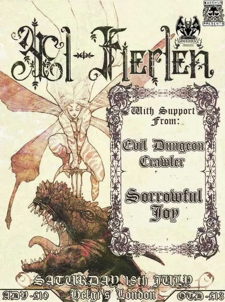 Æl-Fierlen, Evil Dungeon Crawler, Sorrowful Joy @ Helgi's, London