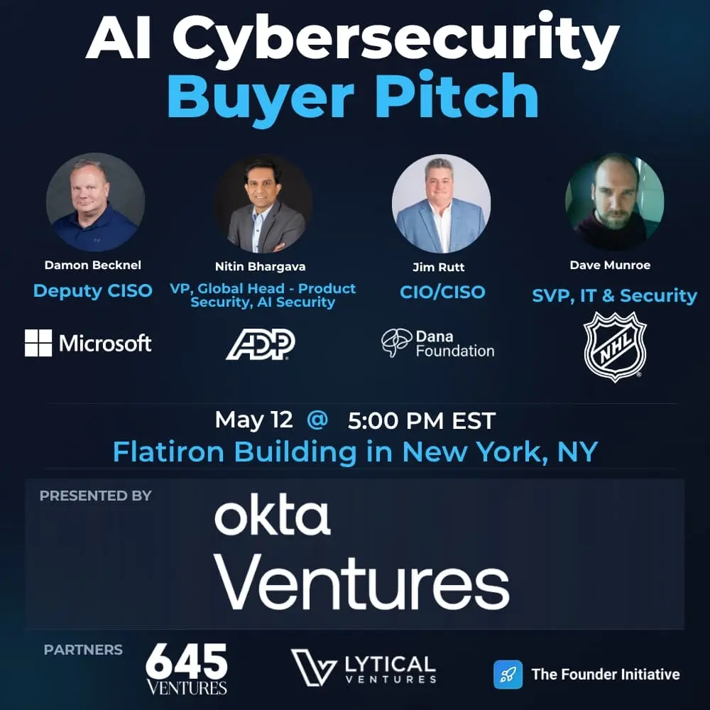AI Cybersecurity Startup Pitch to CISOs In NYC🗽