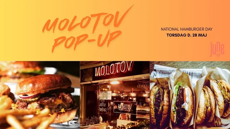MOLOTOV BURGERS - 1 DAY POP-UP EVENT. National Hamburger Day