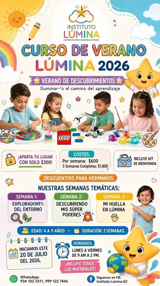 Curso de Verano 2026  “Verano de Descubrimiento” 