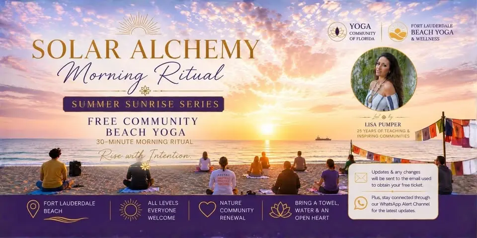 Solar Alchemy: Free Sunrise Beach Yoga Express  - A Favorite since 2008