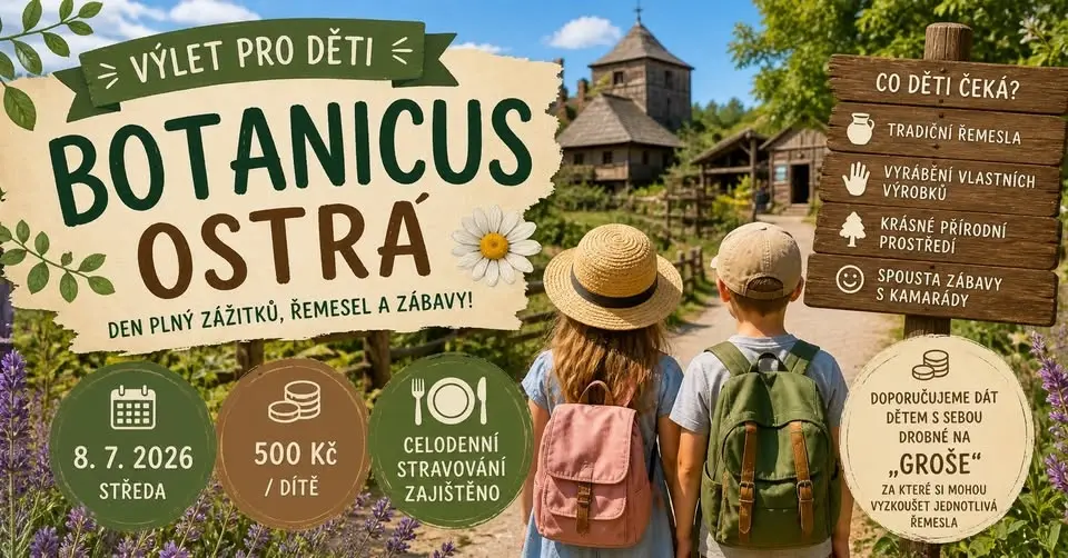 Minipříměšťák - výlet do Botanicusu Ostrá
