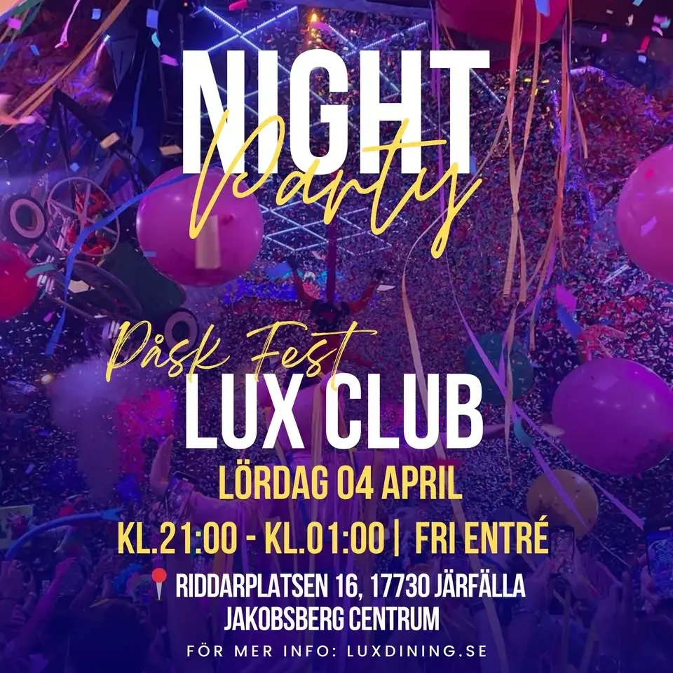 LUX Club – Påskfest 🐣🪩🍸