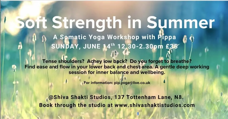 Soft Strength in Summer - a Somatic Yoga workshop