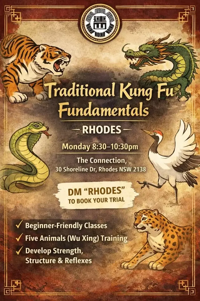 Traditional Kung Fu Fundamentals (Rhodes) — Weekly Adult Class
