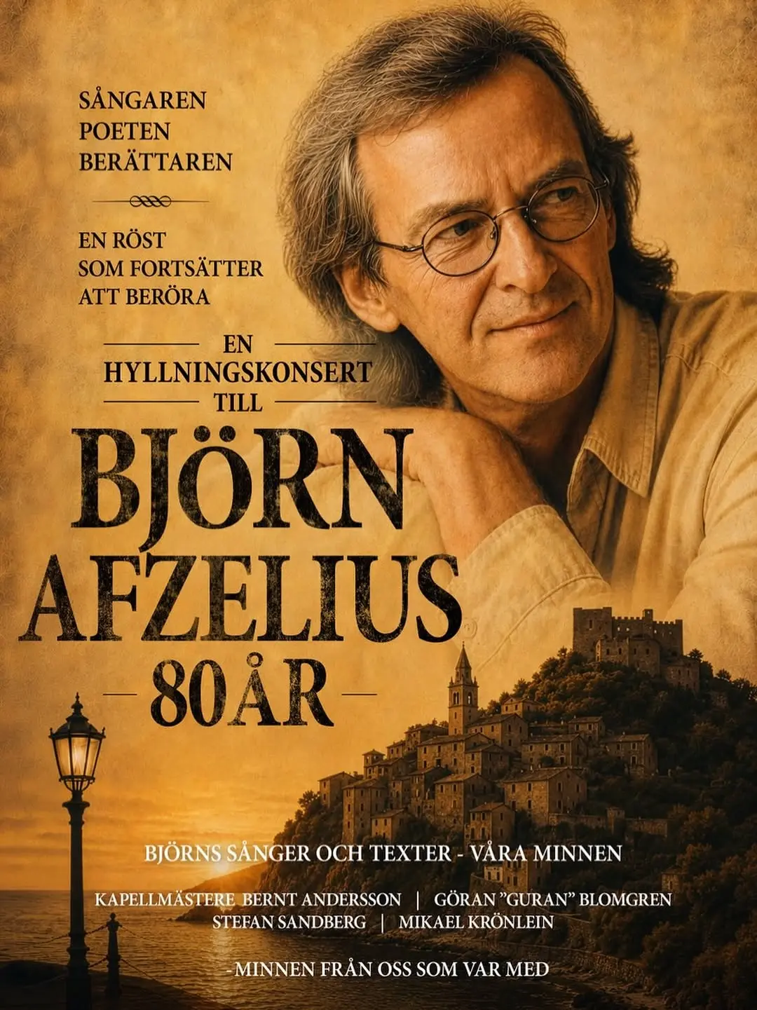 En hyllningskonsert till Björn Afzelius 80 år