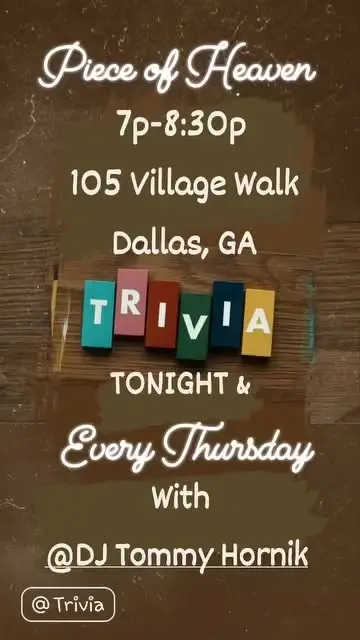 Trivia Night at Piece of Heaven