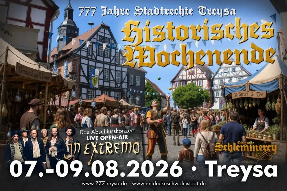 Historischer Markt zu 777 Jahre Stadtrechte Treysa