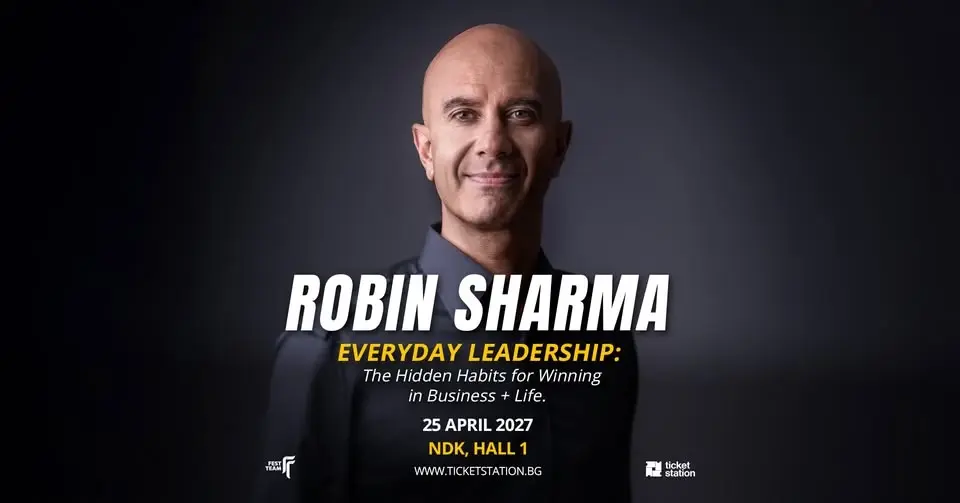 Robin Sharma - „Лидерството в ежедневието“ | 25.04.2027 | Зала 1, НДК