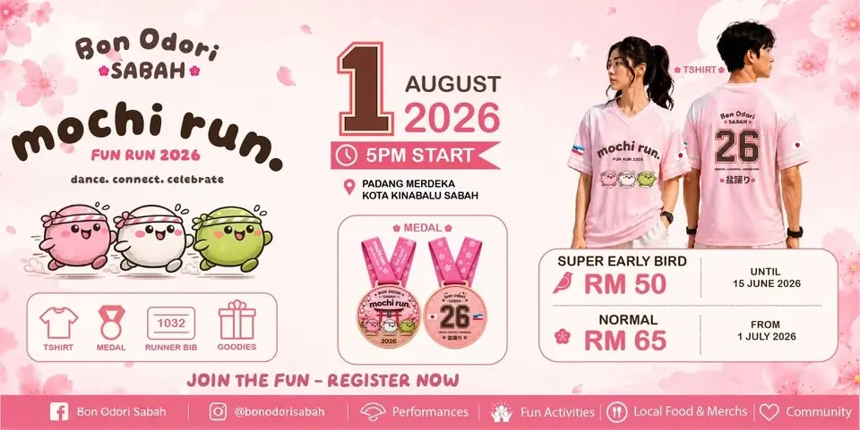 Mochi Run 2026 x Bon Odori Sabah 2026