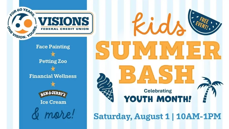 Visions FCU Kids Summer Bash – FREE EVENT!