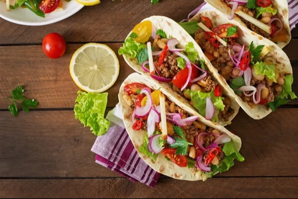 Tacobuffé på Bergafjärden