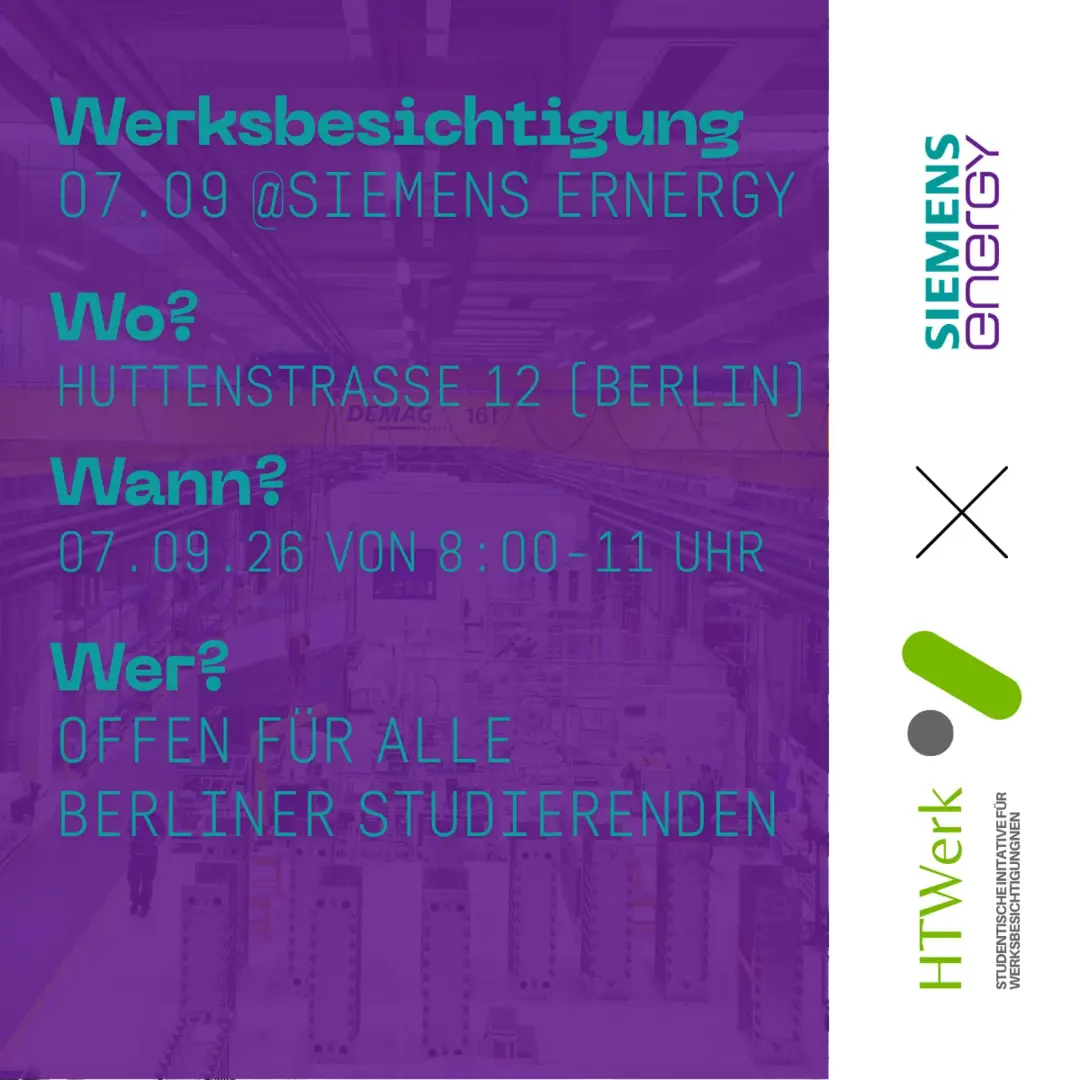 Werksbesichtigung bei Siemens Energy