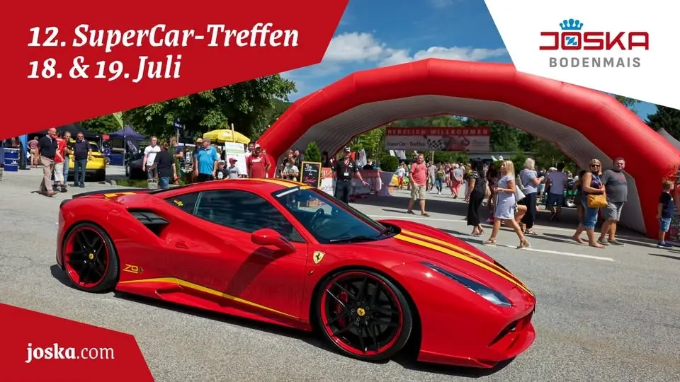 12. SuperCar-Treffen im JOSKA Glasparadies in Bodenmais