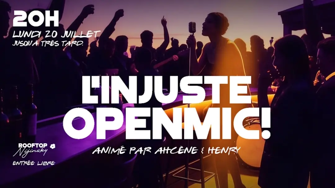 L'injuste Open Mic & Jam Rooftop Nijinsky Théatreduchatêlet