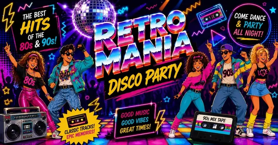 Retro Mania —  80s и 90s disco party